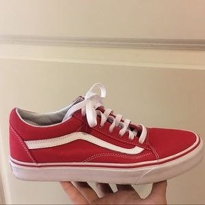 Vans Red Canvas Sneaker